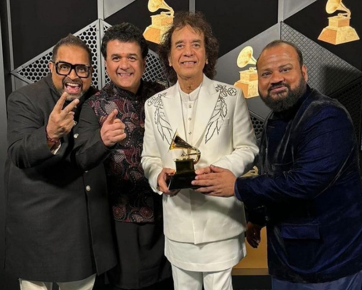 Shankar Mahadevan & Zakir Hussain lift Grammy Award 2024 for 'Shakti'