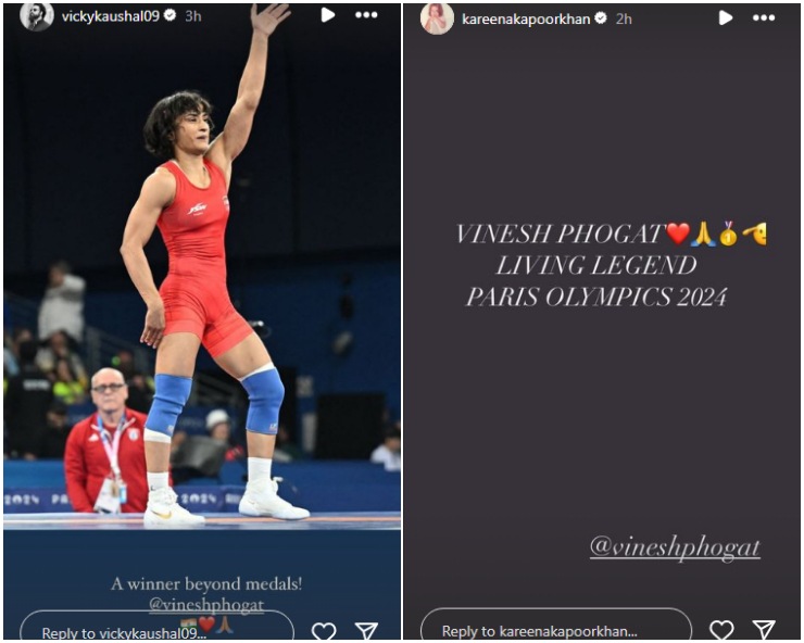 Vinesh Phogat's Olympic disqualification sparks reactions from Bollywood celebrities