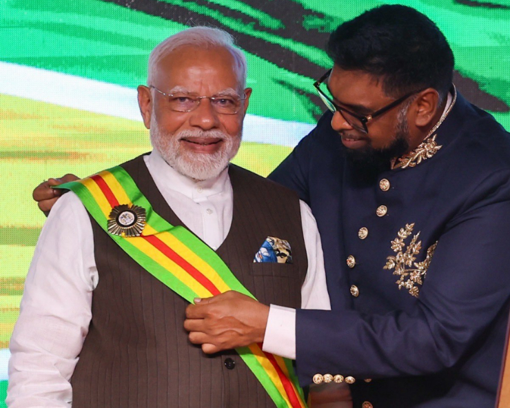 PM Modi conferred with highest national awards of Guyana, Dominica