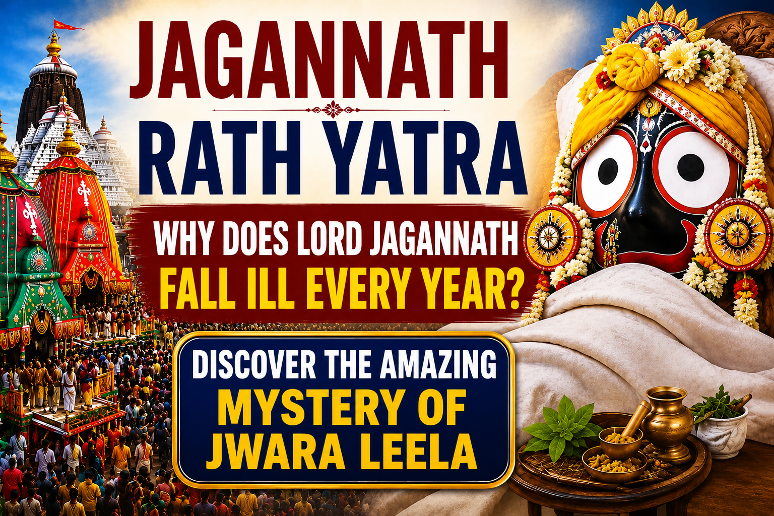 Why Does Lord Jagannath Fall Ill Before Rath ...