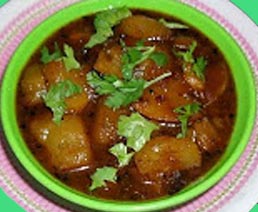 ગુજરાતી રેસીપી  -  કાચી કેરીનું શાક