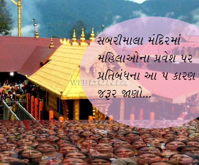 સબરીમાલા મંદિરમાં મહિલાઓના પ્રવેશ પર રોક શા માટે ...