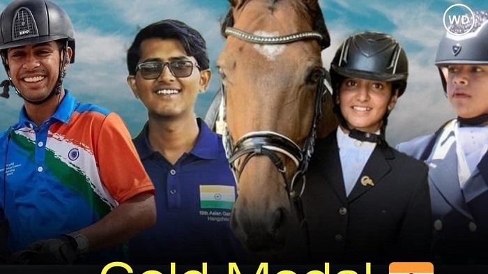 India got third gold in horse riding