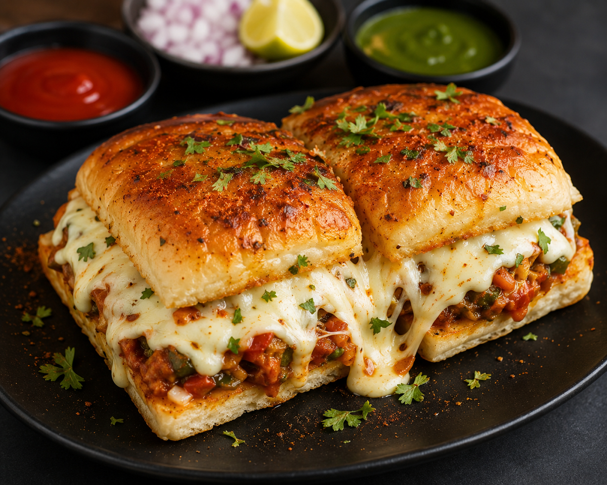 મુંબઈ સ્ટાઈલનો ચીઝ મસાલા પાવ ફક્ત 5 મિનિટમાં ...