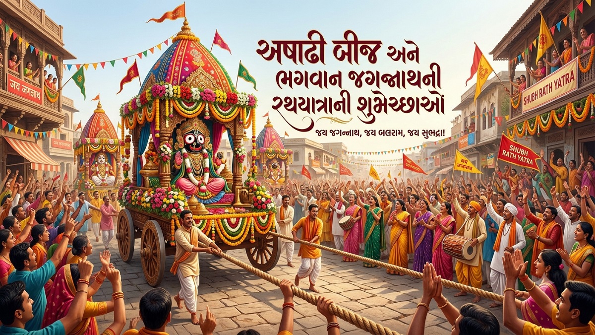 Happy Ashadhi Beej  - અષાઢી બીજ અને ભગવાન ...