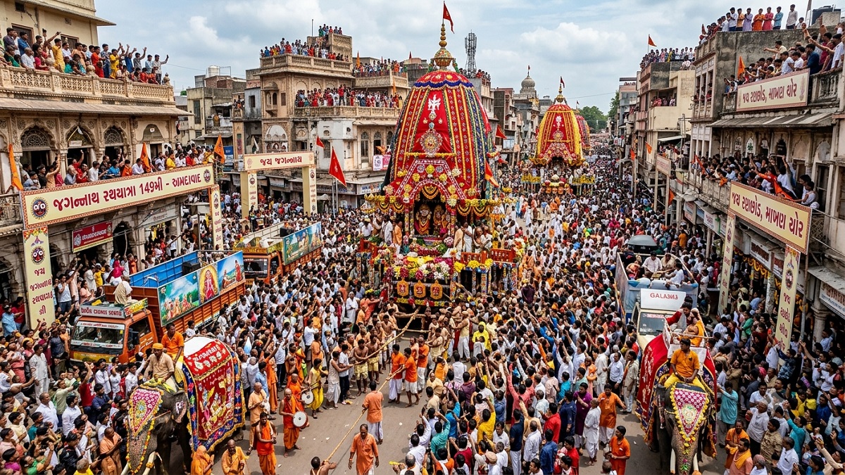 ભગવાન જગન્નાથની 149 મી રથયાત્રા Live  - રથયાત્રા ...