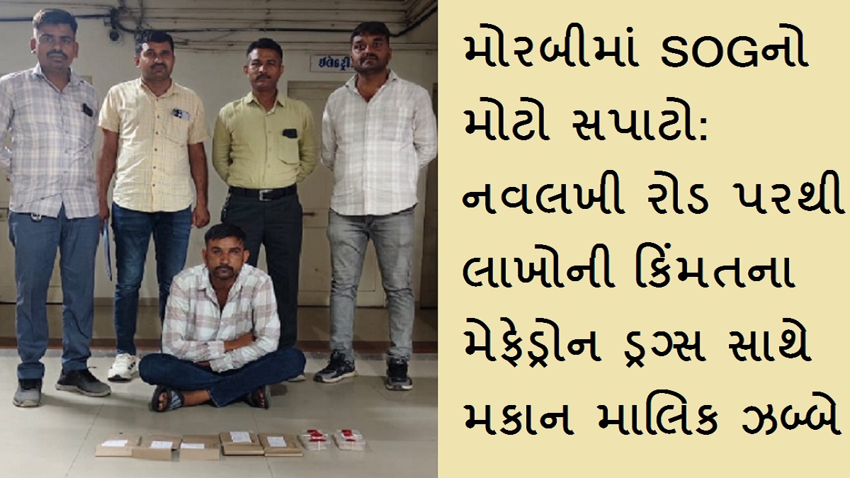મોરબીમાં SOGનો મોટો સપાટો: નવલખી રોડ પરથી લાખોની ...