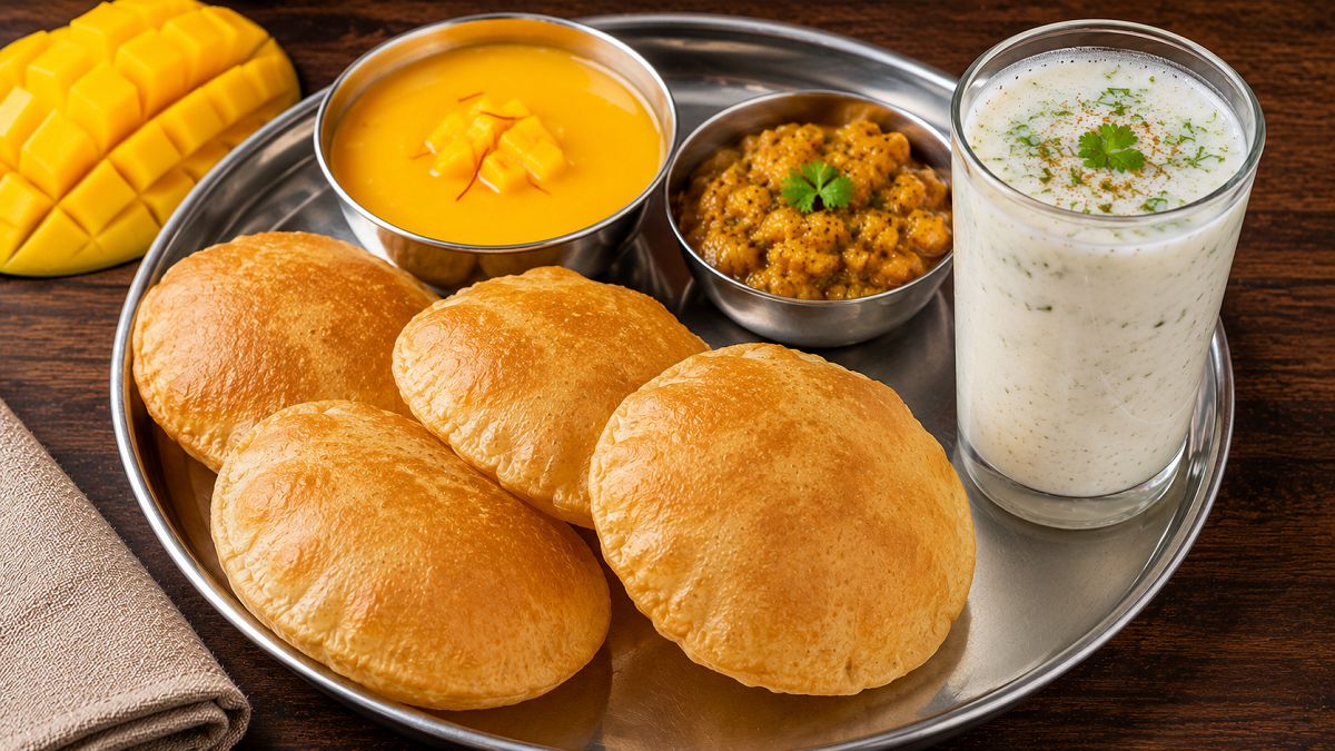 Jaya Parvati Vrat recipe- કેરીનો રસ અને મોળી પૂરી