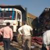 Accident in Bhavnagar - ભાવનગર અકસ્માતમાં 6 ના મોત, દુર્ઘટનામાં 10 ગંભીર ઘાયલ, ડંપરમાં પાછળથી ઘુસી પ્રાઈવેટ ટ્રેવલ્સની બસ