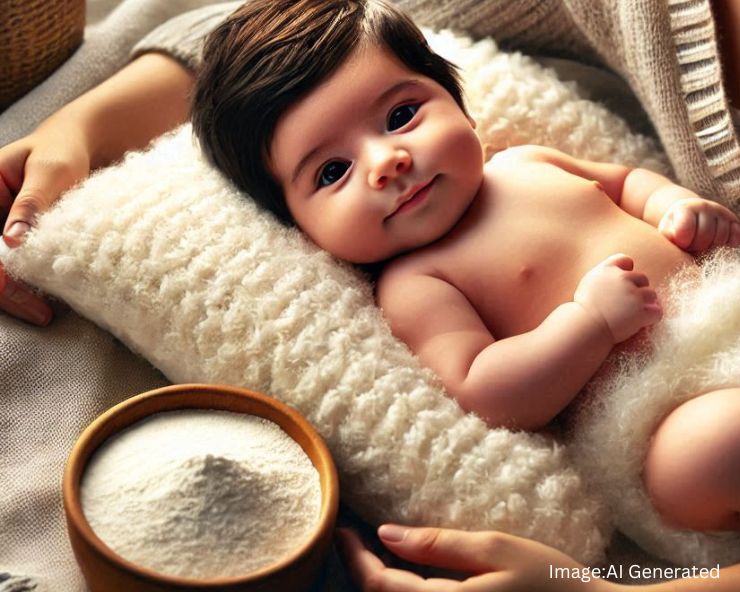 Newborn skin care : શું ત્વચા પર લોટ ઘસવાથી બાળકના શરીરમાંથી વાળ ખરી જાય છે?