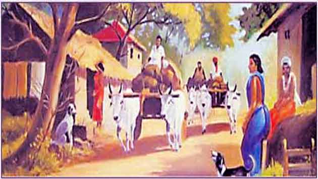 बाल गीत : अजब सलोना गांव