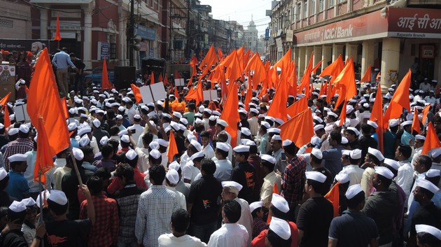 इंदूरमध्ये भव्य मराठा मूक मोर्चा (व्हिडिओ)