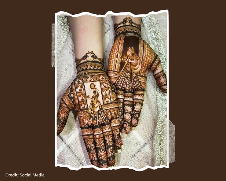 karwa chauth mehndi design 2023