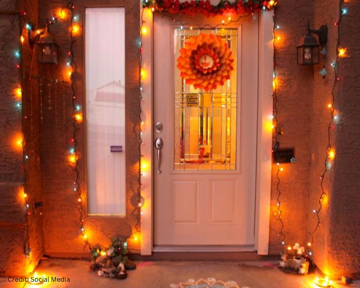 diwali main door decoration