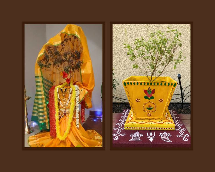 tulsi vivah decoration