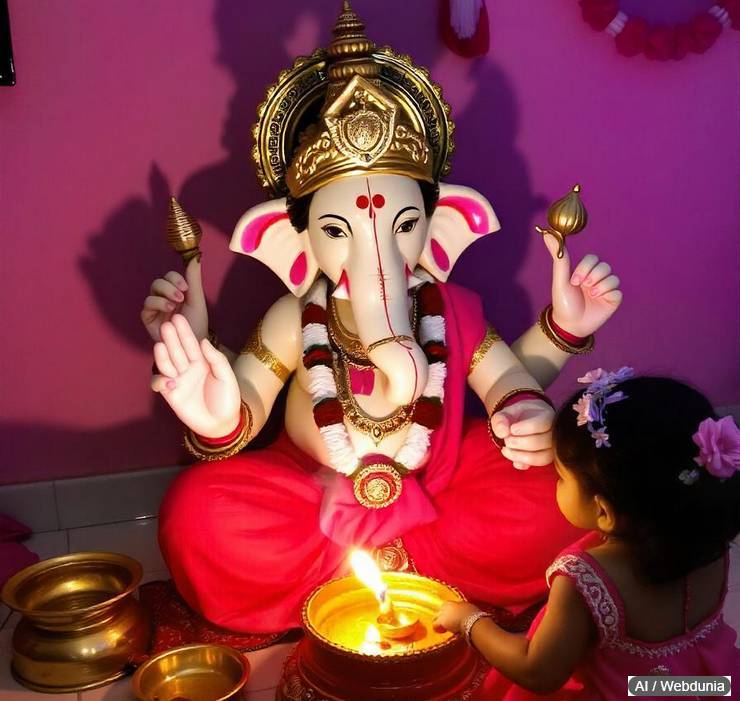 ‍ganesh puja AI