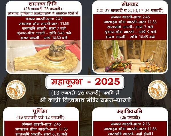 Kashi Vishwanath Aarti Timings