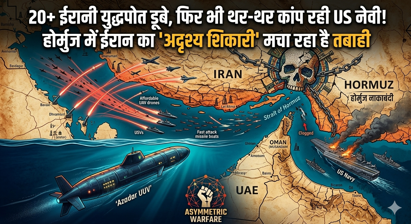 20  ईरानी युद्धपोत डूबे, फिर भी थर-थर कांप रही US नेवी! होर्मुज में ईरान का 'अदृश्य शिकारी' मचा रहा है तबाही