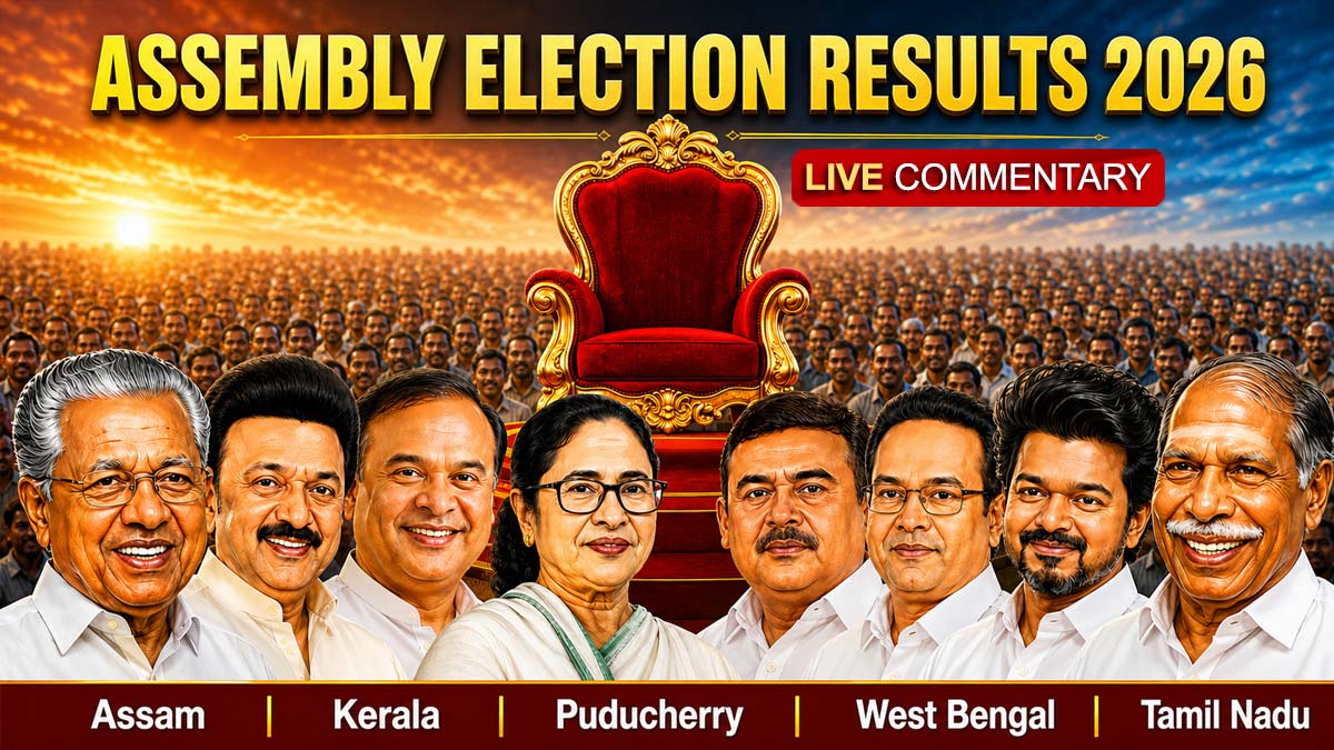 Assembly Election Results for Five States Live commentary