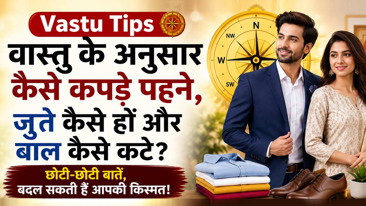 Vastu Lifestyle Tips: वास्तु के अनुसार कपड़े, जूते और हेयरकट चुनें, बदल सकती है किस्मत Vastu Lifestyle Tips: वास्तु के अनुसार कपड़े, जूते और हेयरकट चुनें, बदल सकती है किस्मत