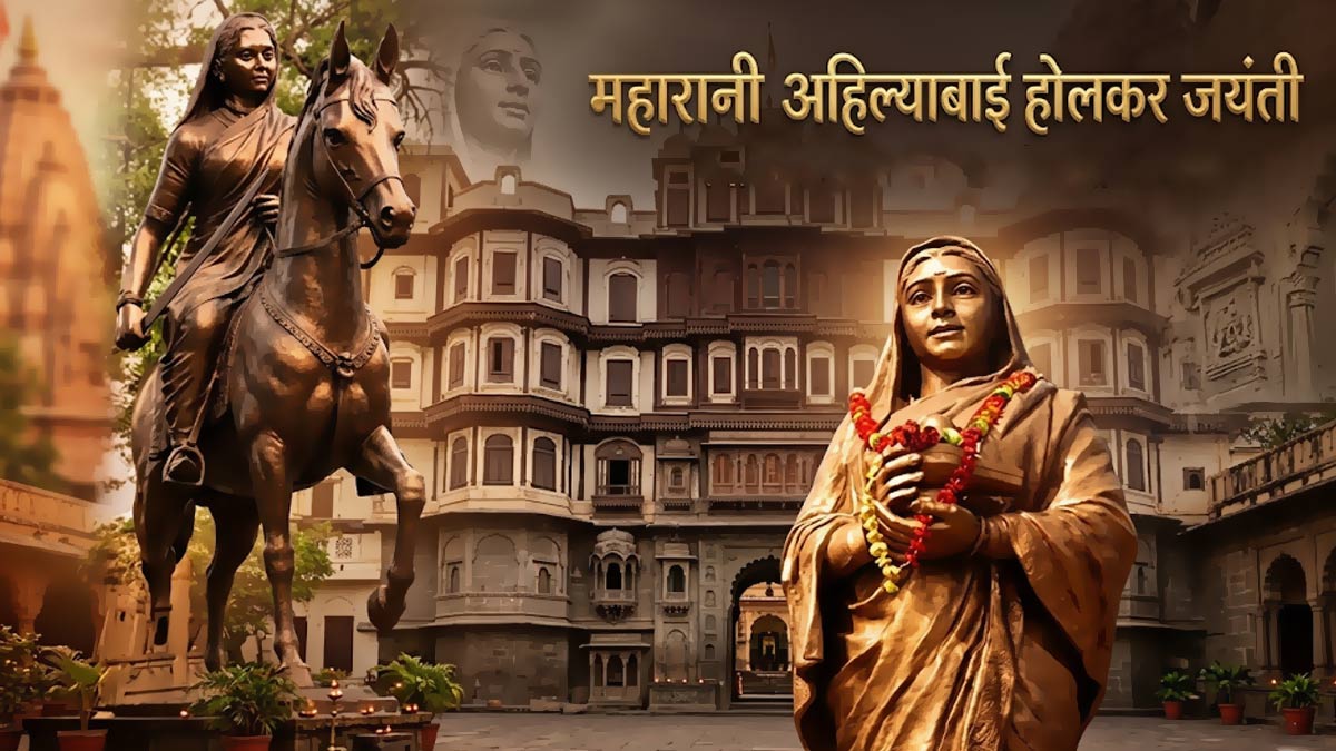  Portrait of the great warrior, skilled administrator and just ruler Lokmata Rani Ahilyabai Holkar
