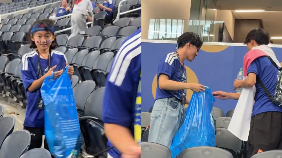 FIFA World Cup में Japan Fans अपने साथ लाए कचरे ...