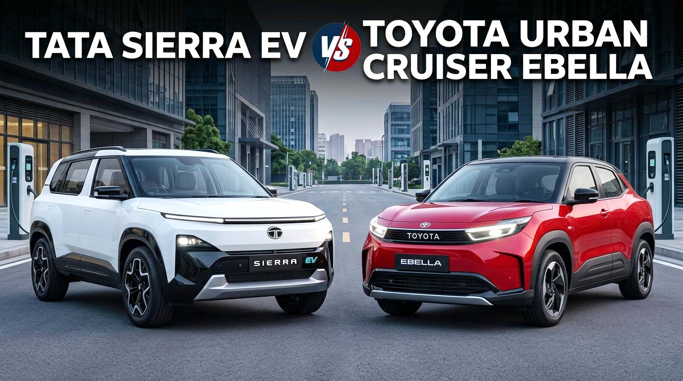 Tata Sierra EV vs Toyota Ebella: 500km से ज्यादा माइलेज वाली दो धाकड़ इलेक्ट्रिक SUVs में महामुकाबला, जानें लॉन्च डेट और कीमत!
