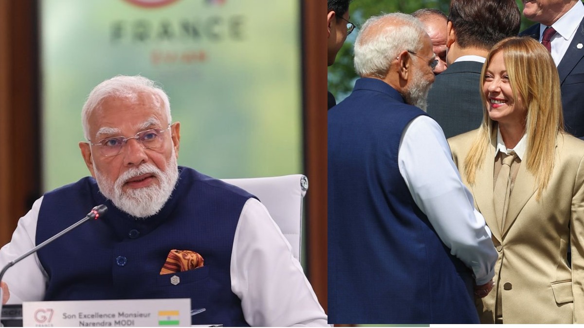 मेलोडी मूमेंट के बाद फिर साथ PM मोदी-जॉर्जिया मेलोनी, ट्रंप से मिलाया हाथ,  G7 Summit के मंच से भारत का दुनिया को बड़ा संदेश