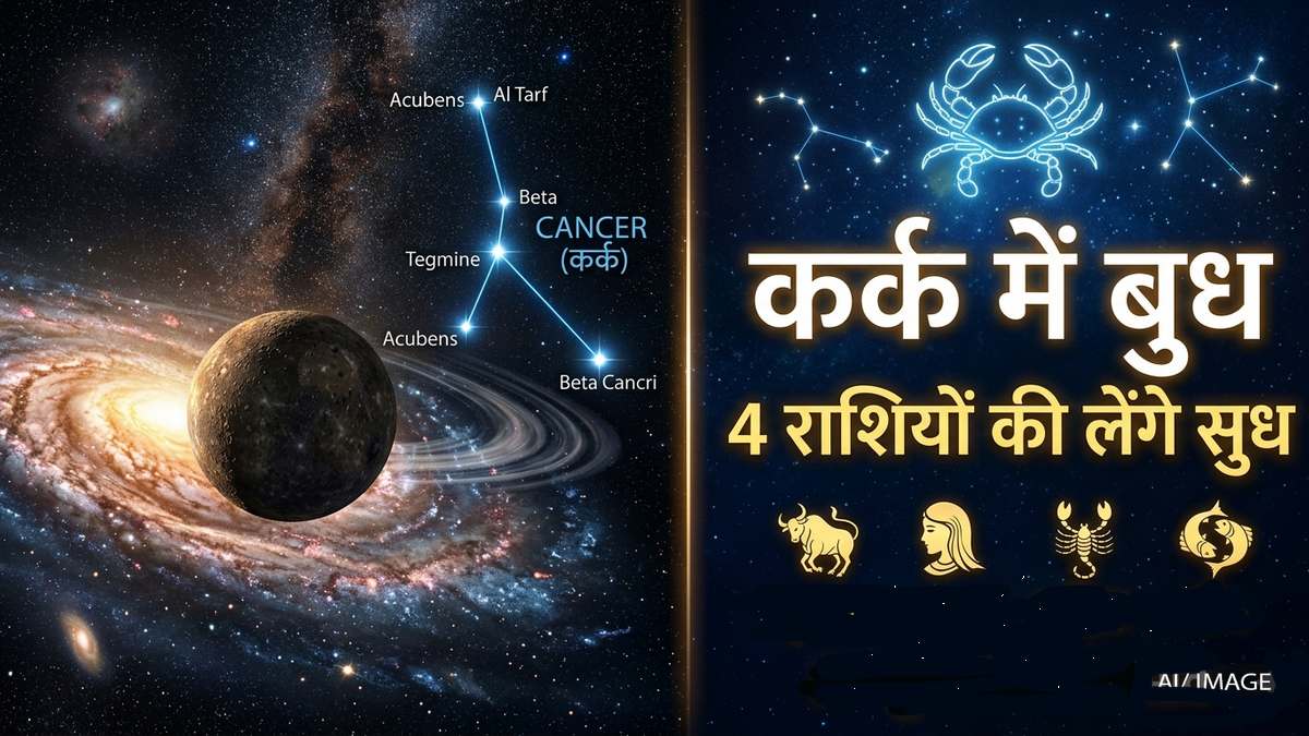 3 दिन बाद बुध का कर्क राशि में प्रवेश, इन 4 राशियों की चमकेगी किस्मत, खुलेंगे सफलता के नए द्वार 3 दिन बाद बुध का कर्क राशि में प्रवेश, इन 4 राशियों की चमकेगी किस्मत, खुलेंगे सफलता के नए द्वार