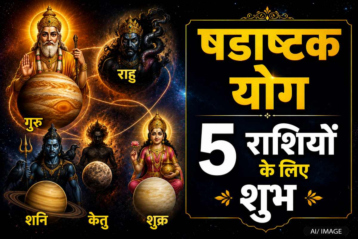 गुरु का राहु से और केतु का शनि से बना है षडाष्टक योग, 5 राशियों के लिए चल रहा है शानदार समय गुरु का राहु से और केतु का शनि से बना है षडाष्टक योग, 5 राशियों के लिए चल रहा है शानदार समय