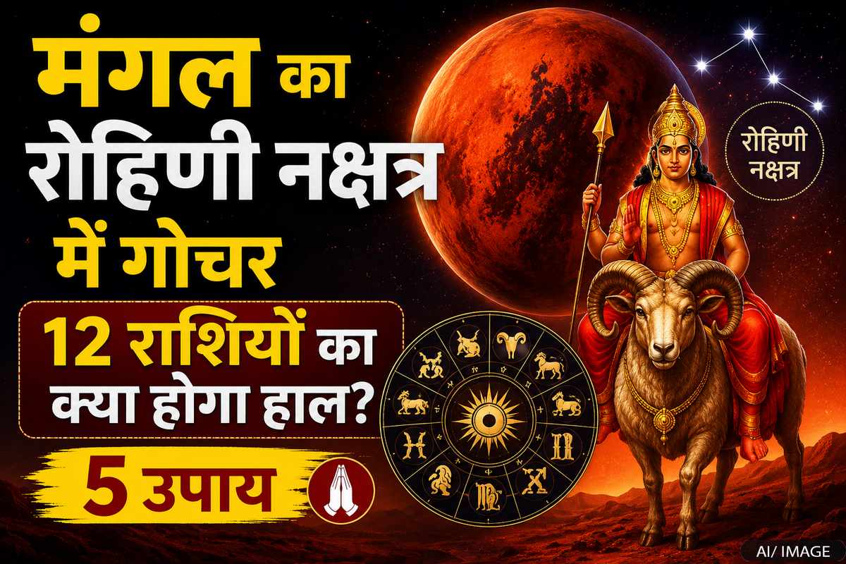 मंगल का रोहिणी नक्षत्र में गोचर: 12 राशियों पर कैसा होगा असर? जानें 5 आसान उपाय