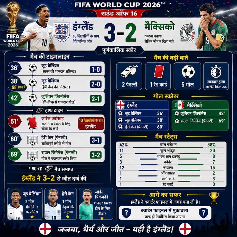 England Vs Mexico