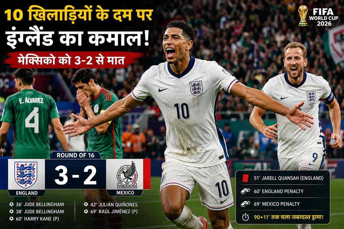 कमजोर दिल वालों के लिए नहीं था Mexico-England ...