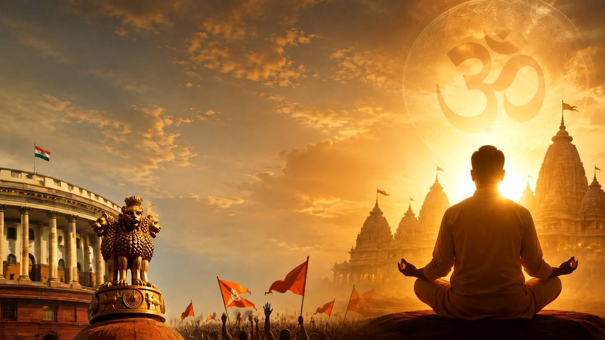 राजनीति और धर्म का मूल जीवन का अध्यात्म हैं!