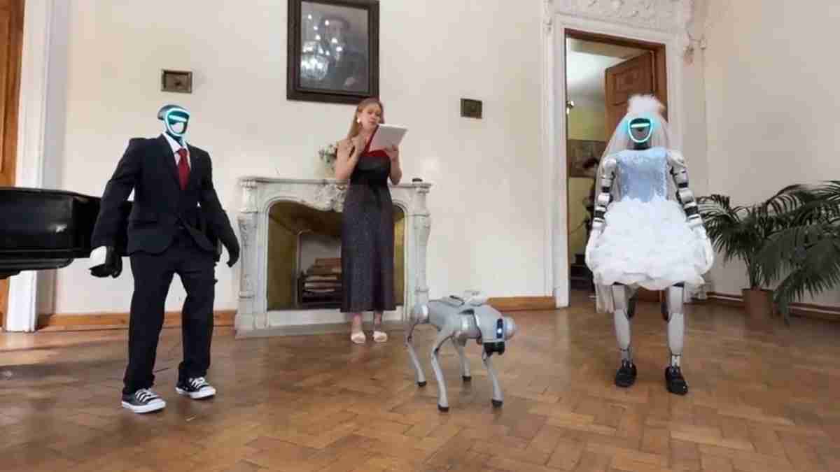 marriage of robots in mosco marriage of robots