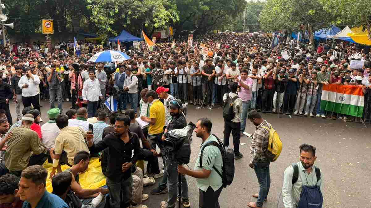 cjp protest jantar mantar photo : cockroach is back X account cjp protest jantar mantar