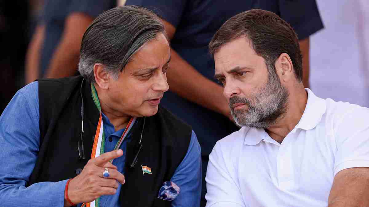 shashi tharoor and rahul gandhi Photo : AI Generated shashi tharoor and rahul gandhi