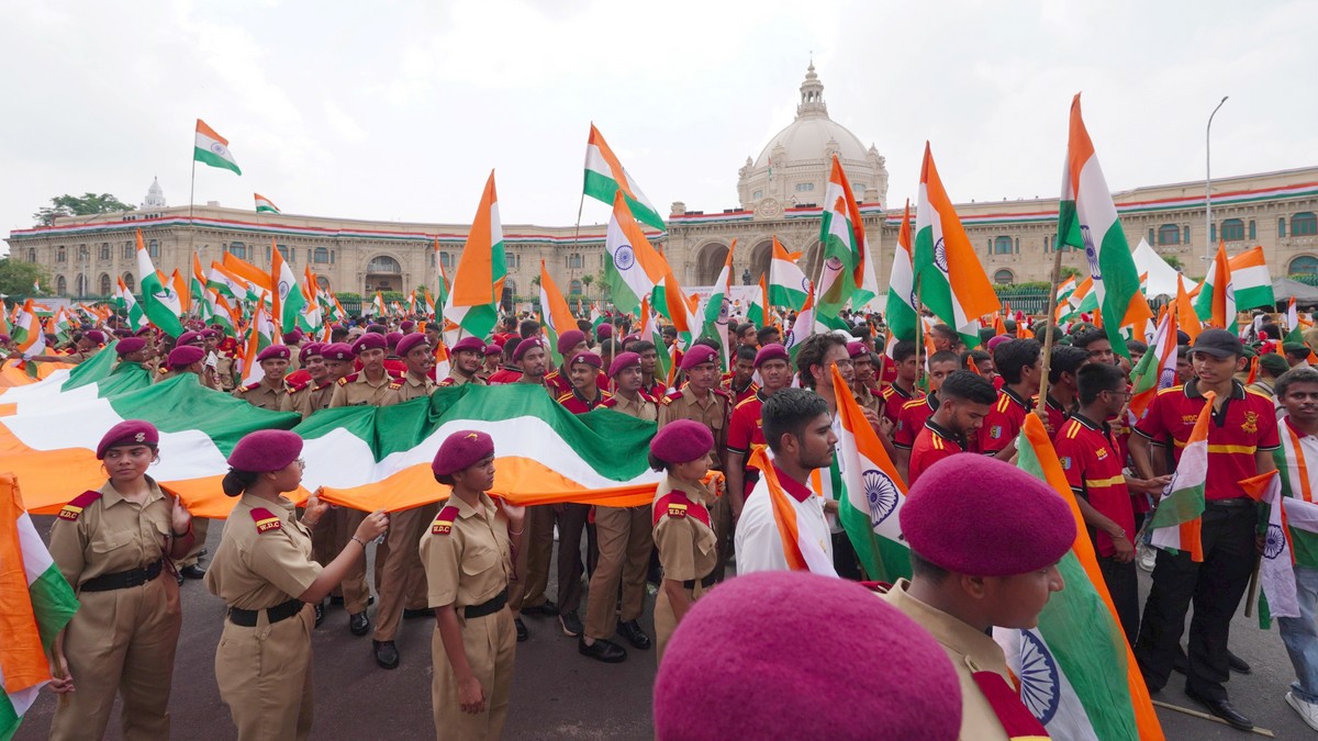 Chief Minister Yogi Adityanath Chief Minister Yogi Adityanath launched Har Ghar Tiranga campaign in Lucknow