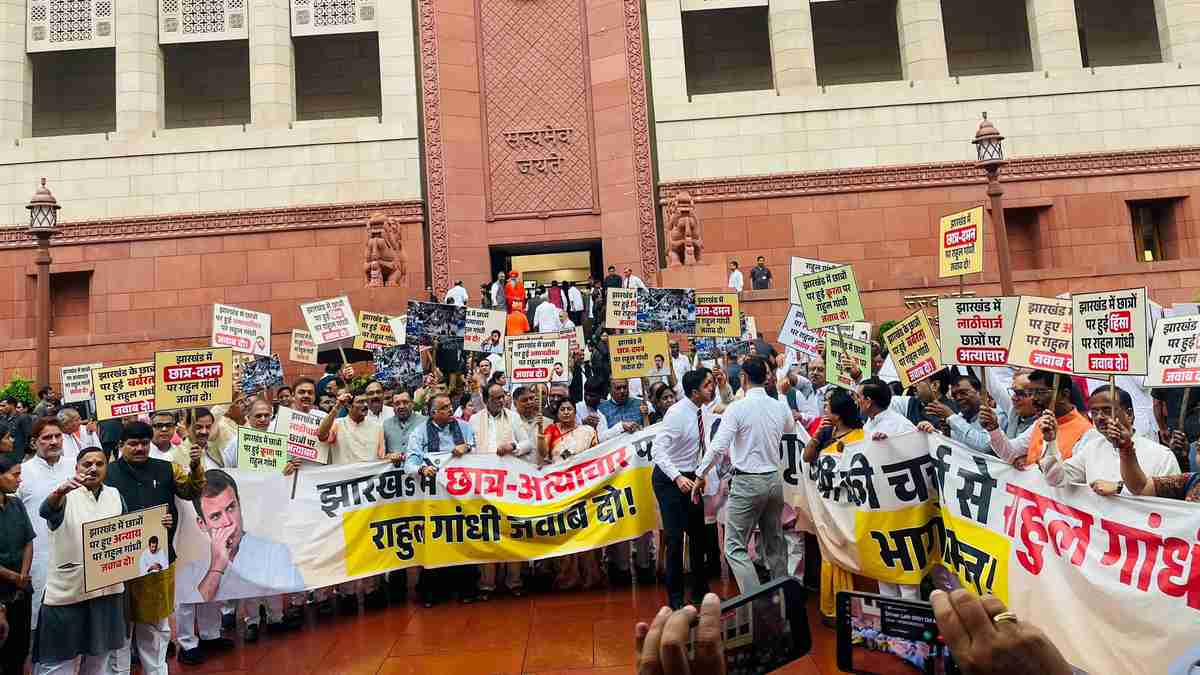 nda protest in parliament nda protest in parliament