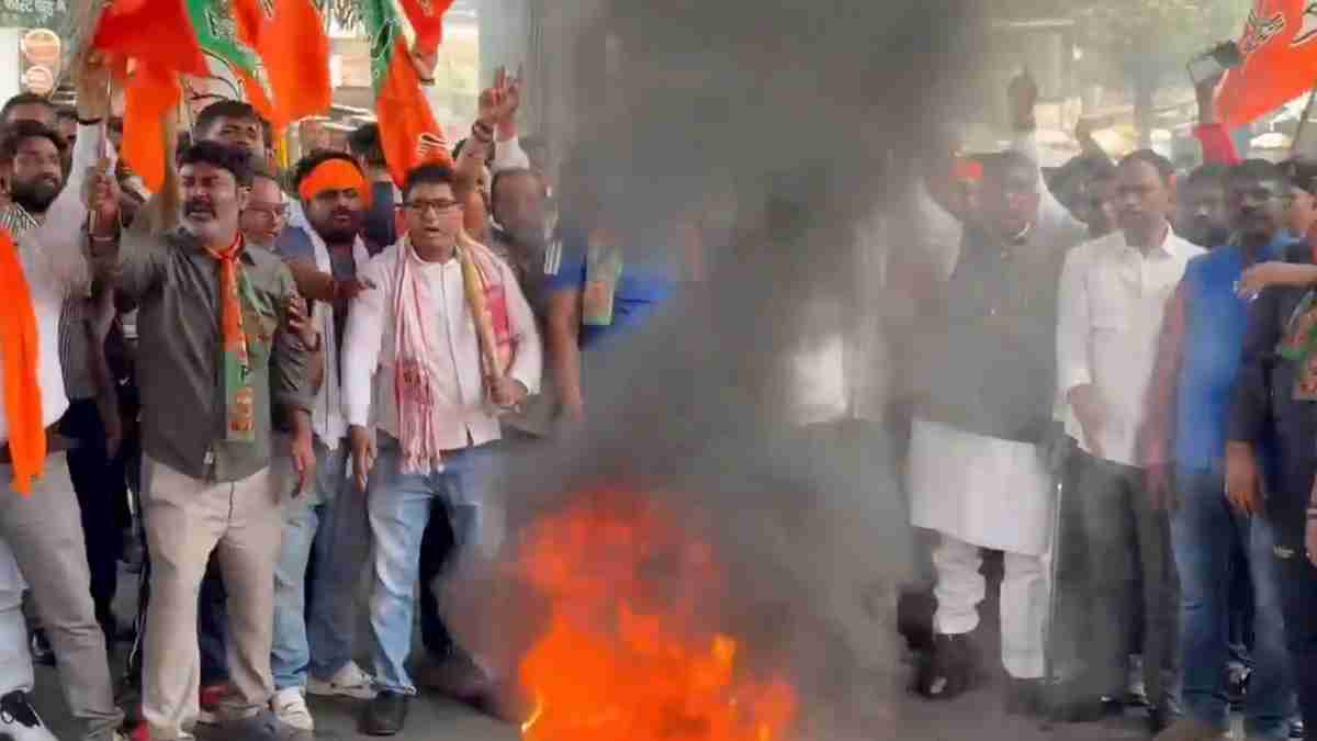 jharkhand bjp protest jharkhand bjp protest