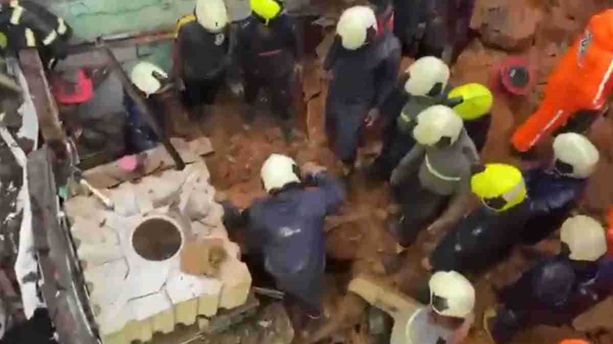 mumbai landslide Photo : Social Media mumbai landslide