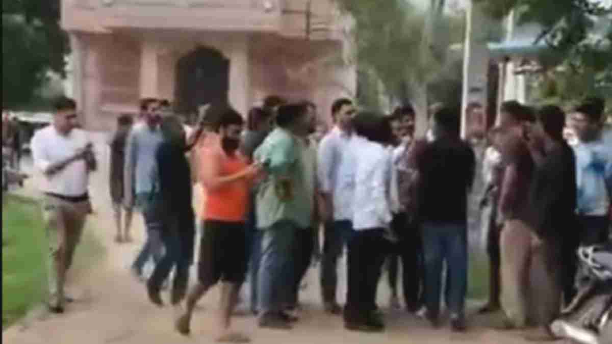 protest of cjp workers in jaipur