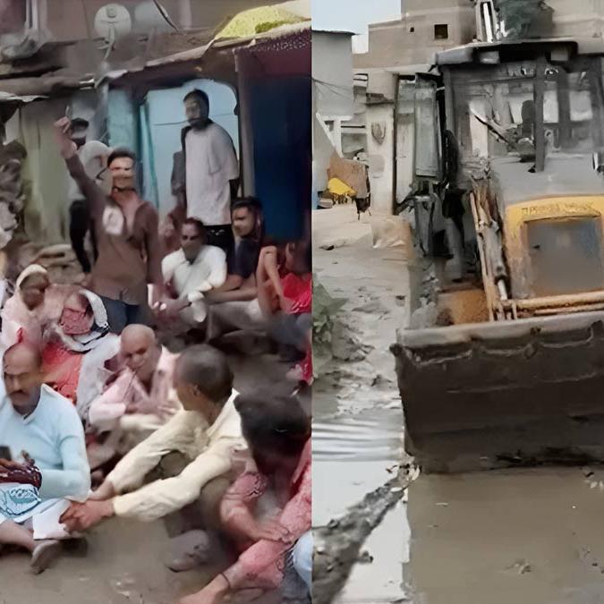 4 साल से अधूरी सड़क के लिए कीचड़ में बैठे पार्षद और रहवासी, विरोध के बाद जागा इंदौर नगर निगम