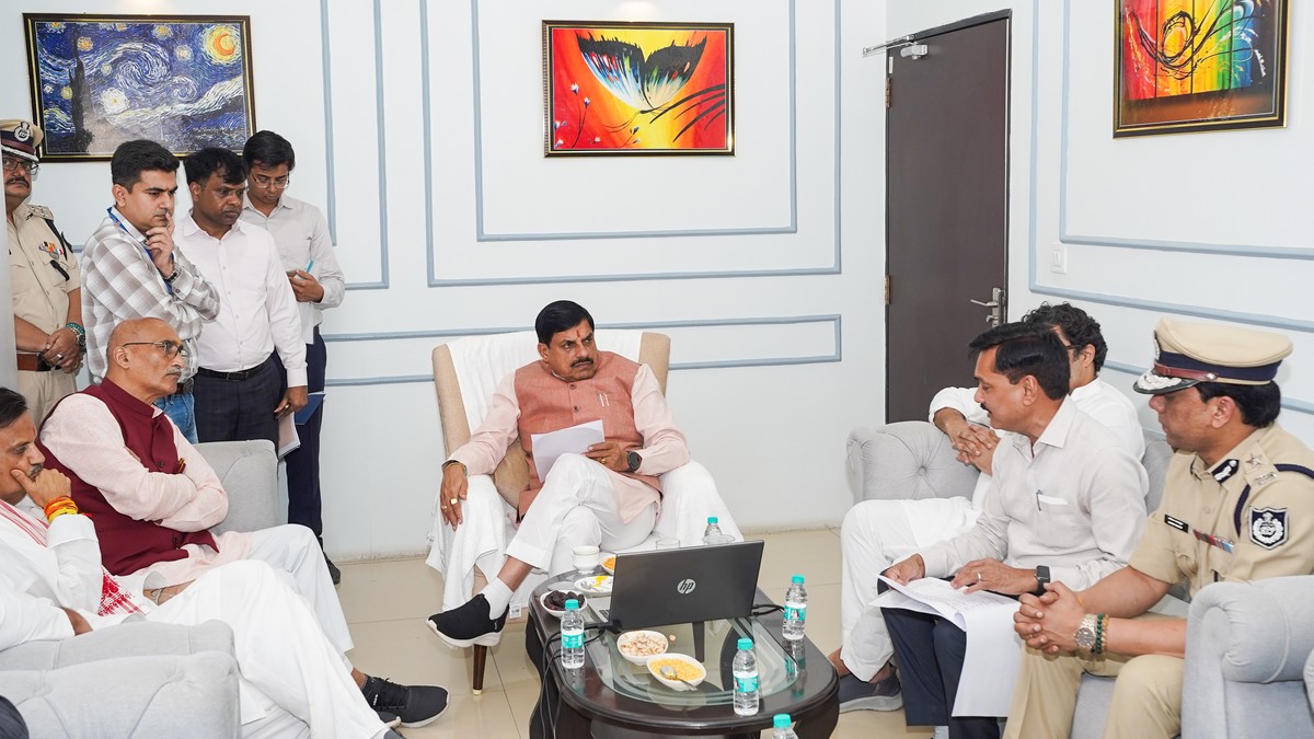 Chief Minister Dr Mohan Yadav Chief Minister Dr Mohan Yadav reviewed relief operations