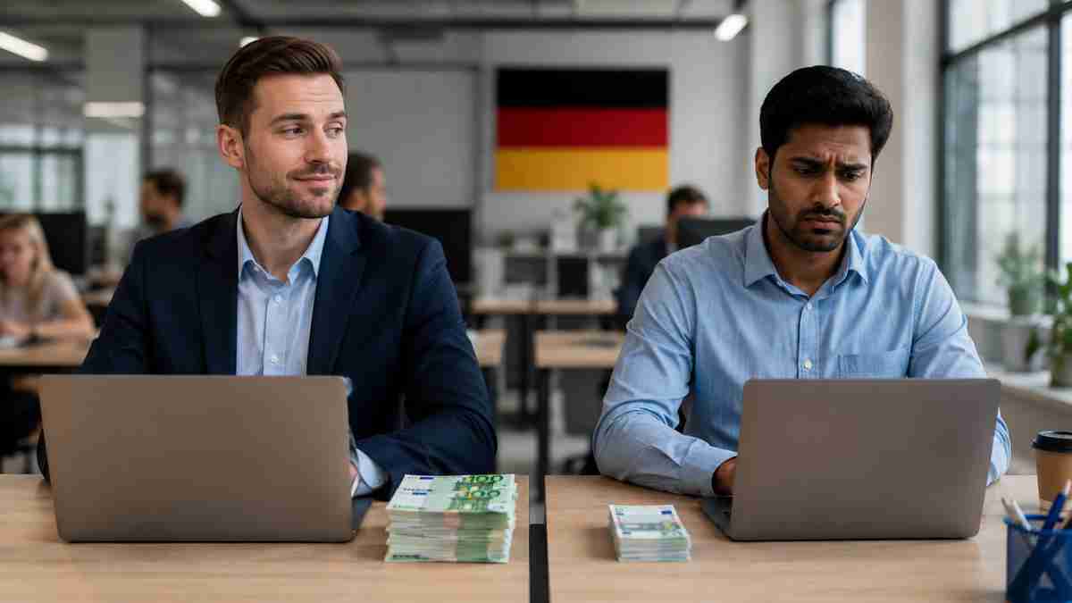 photo : AI Generated salary gap in germany