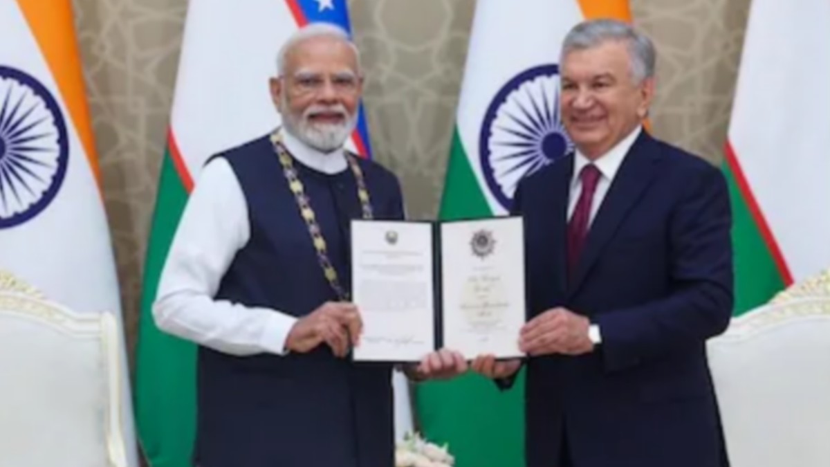 Prime Minister Narendra Modi honored with Uzbekistan's highest honor