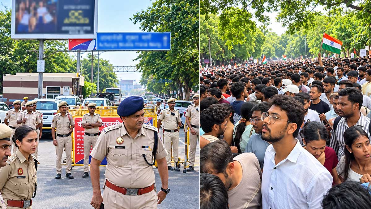 delhi protest
