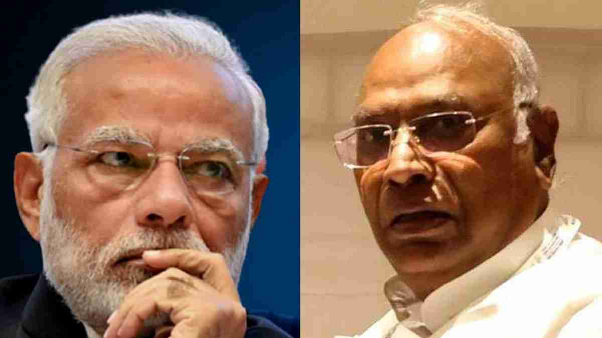 PM Modi and kharge PM Modi and kharge