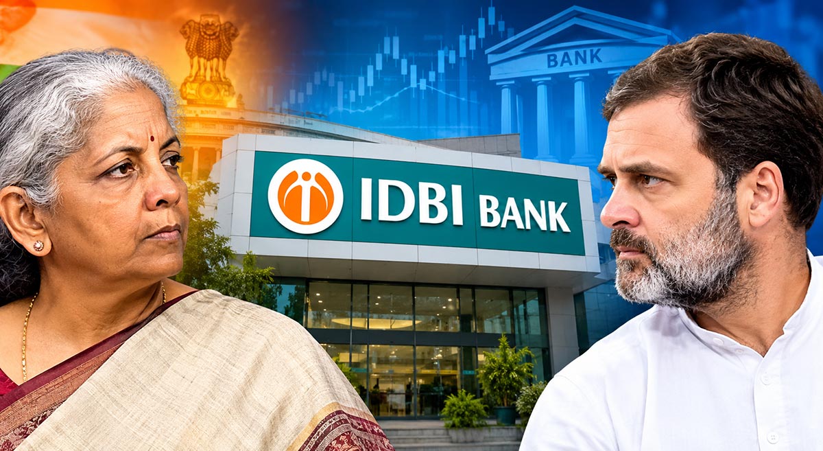 IDBI Bank privatization row : nirmala sitharaman attacks rahul gandhi