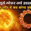Astrology 2026: सूर्य गोचर 2026 की मुख्य तिथियां